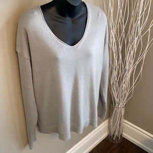 Grey v neck sweater